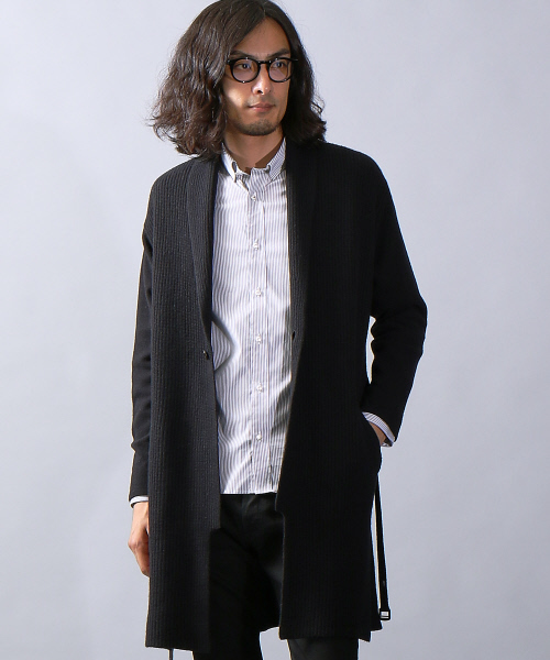 5351 POUR LES HOMMES(ゴーサンゴーイチプールオム)の「ウールセーブルロングカーディガン(その他アウター・メンズ・ブラック/グレー・46/48)」の14枚目の写真