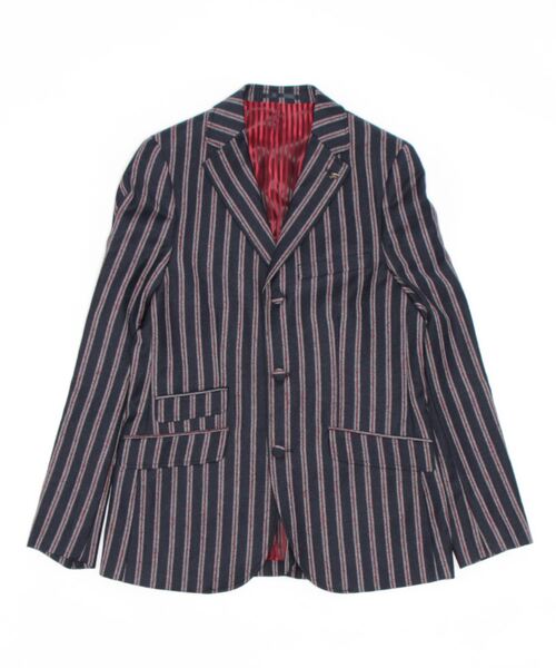 Gabicci(ガビッチ)の「ストライプブレザー(テーラードジャケット)」|ネイビー