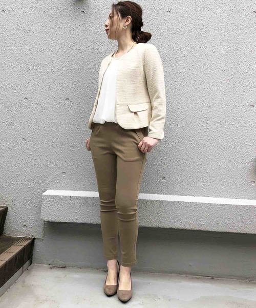 PICCIN（ピッチン）の「ハイストレッチツータックジョッパーパンツ（その他パンツ・レディース・ブラック/ベージュ/グレー/カーキ・SMALL/MEDIUM）」の9枚目の写真