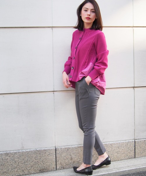 PICCIN（ピッチン）の「ハイストレッチツータックジョッパーパンツ（その他パンツ・レディース・ブラック/ベージュ/グレー/カーキ・SMALL/MEDIUM）」の13枚目の写真