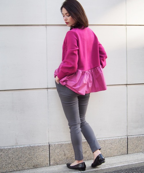 PICCIN（ピッチン）の「ハイストレッチツータックジョッパーパンツ（その他パンツ・レディース・ブラック/ベージュ/グレー/カーキ・SMALL/MEDIUM）」の11枚目の写真