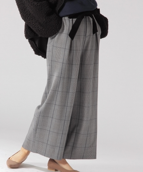 BAYFLOW（ベイフロー）の「BAYFLOW／チェックワイドパンツ　GP（その他パンツ・レディース・ネイビー/グレー/ベージュ・MEDIUM/SMALL）」の12枚目の写真