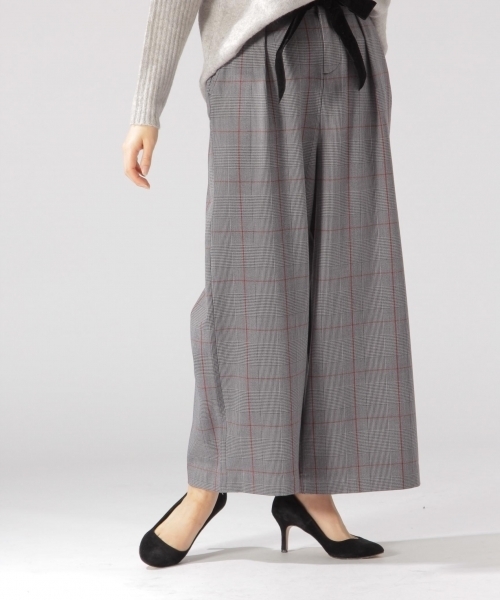 BAYFLOW（ベイフロー）の「BAYFLOW／チェックワイドパンツ　GP（その他パンツ・レディース・ネイビー/グレー/ベージュ・MEDIUM/SMALL）」の7枚目の写真