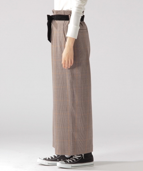BAYFLOW（ベイフロー）の「BAYFLOW／チェックワイドパンツ　GP（その他パンツ・レディース・ネイビー/グレー/ベージュ・MEDIUM/SMALL）」の14枚目の写真