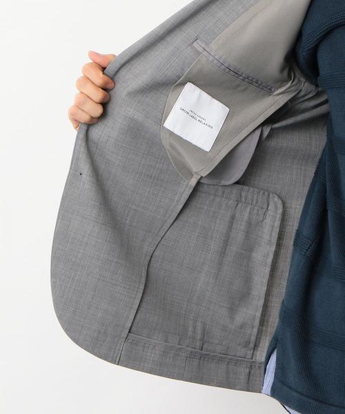 green label relaxing（グリーンレーベルリラクシング）の「CM◆ウォッシャブルトロ 2B M68 ジャケット ＜機能性生地＞ ◆（テーラードジャケット・メンズ・グレー/オリーブ/ネイビー・L/XS/XL/XXL/M/S）」の21枚目の写真