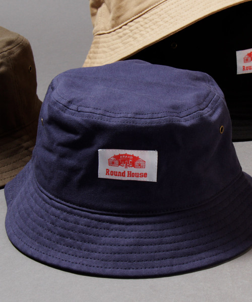 ROUND HOUSE(ラウンドハウス)の「【ROUND HOUSE】ウォッシュド ツイル バケットハット(ハット・メンズ・ホワイト/ブラック/ベージュ/ネイビー/ブラウン/レッド/オリーブ/イエロー/ピンク・FREE)」の7枚目の写真