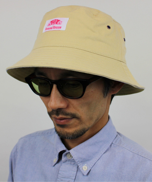 ROUND HOUSE(ラウンドハウス)の「【ROUND HOUSE】ウォッシュド ツイル バケットハット(ハット・メンズ・ホワイト/ブラック/ベージュ/ネイビー/ブラウン/レッド/オリーブ/イエロー/ピンク・FREE)」の8枚目の写真