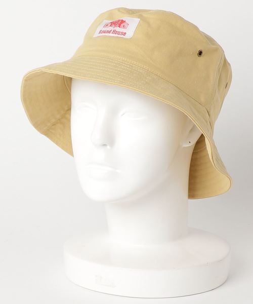 ROUND HOUSE(ラウンドハウス)の「【ROUND HOUSE】ウォッシュド ツイル バケットハット(ハット・メンズ・ホワイト/ブラック/ベージュ/ネイビー/ブラウン/レッド/オリーブ/イエロー/ピンク・FREE)」の19枚目の写真