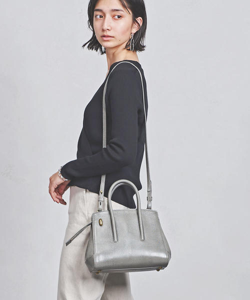 TOFF&LOADSTONE(トフアンドロードストーン)の「<TOFF&LOADSTONE(トフアンドロードストーン)>ジョリー ハンドバッグ S(ハンドバッグ・レディース・ライトブルー/ダークグレー/ブラック/ベージュ/オフホワイト・FREE)」の4枚目の写真