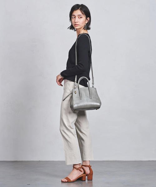 TOFF&LOADSTONE(トフアンドロードストーン)の「<TOFF&LOADSTONE(トフアンドロードストーン)>ジョリー ハンドバッグ S(ハンドバッグ・レディース・ライトブルー/ダークグレー/ブラック/ベージュ/オフホワイト・FREE)」の8枚目の写真