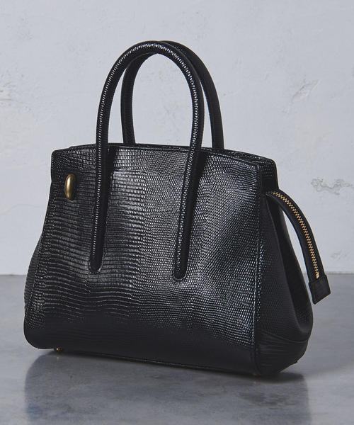 TOFF&LOADSTONE(トフアンドロードストーン)の「<TOFF&LOADSTONE(トフアンドロードストーン)>ジョリー ハンドバッグ S(ハンドバッグ・レディース・ライトブルー/ダークグレー/ブラック/ベージュ/オフホワイト・FREE)」の6枚目の写真