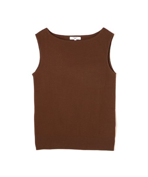 NATURAL BEAUTY BASIC（ナチュラルビューティーベーシック）の「セーターマシーン針抜き ノースリニット（ニット/セーター・レディース・ブラック/ブラウン/ピンク/グリーン・MEDIUM）」の10枚目の写真