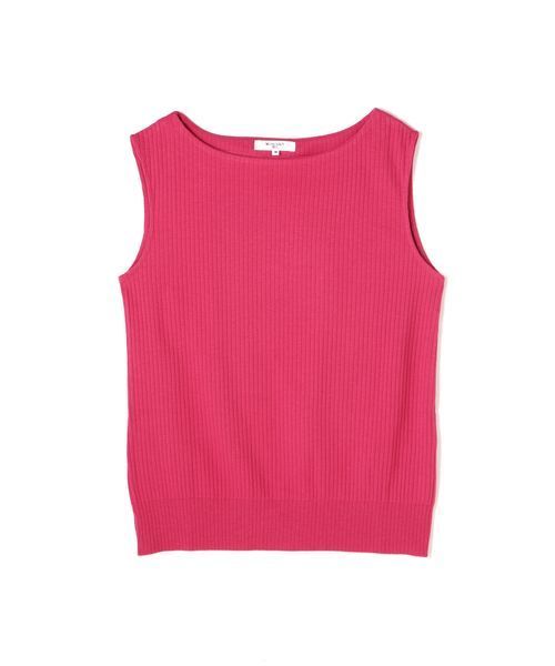 NATURAL BEAUTY BASIC（ナチュラルビューティーベーシック）の「セーターマシーン針抜き ノースリニット（ニット/セーター・レディース・ブラック/ブラウン/ピンク/グリーン・MEDIUM）」の12枚目の写真