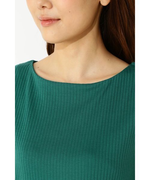 NATURAL BEAUTY BASIC（ナチュラルビューティーベーシック）の「セーターマシーン針抜き ノースリニット（ニット/セーター・レディース・ブラック/ブラウン/ピンク/グリーン・MEDIUM）」の18枚目の写真