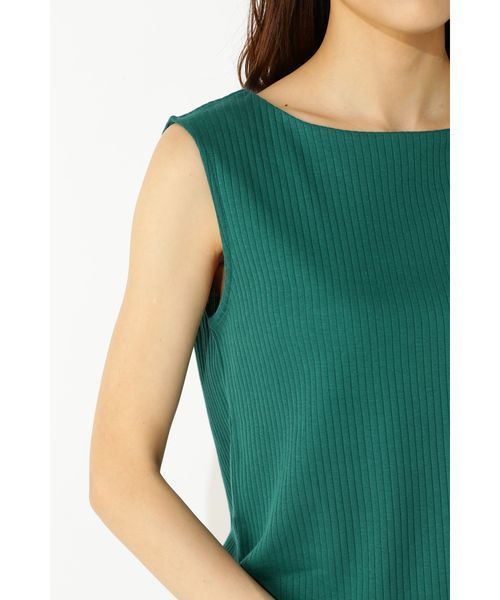 NATURAL BEAUTY BASIC（ナチュラルビューティーベーシック）の「セーターマシーン針抜き ノースリニット（ニット/セーター・レディース・ブラック/ブラウン/ピンク/グリーン・MEDIUM）」の19枚目の写真