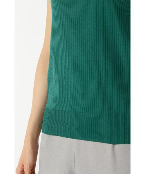 NATURAL BEAUTY BASIC（ナチュラルビューティーベーシック）の「セーターマシーン針抜き ノースリニット（ニット/セーター・レディース・ブラック/ブラウン/ピンク/グリーン・MEDIUM）」の20枚目の写真