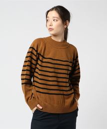 Munich | ラムウールボーダーニットハイネックプルオーバー(ニット/セーター)