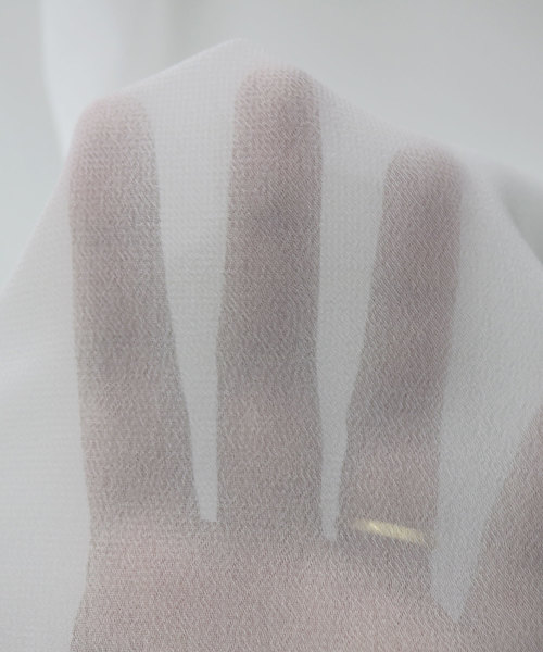 andme（アンドミー）の「胸元刺繍リボン付きシフォンブラウス（シャツ/ブラウス・レディース・ブラック/オフホワイト・M）」の7枚目の写真