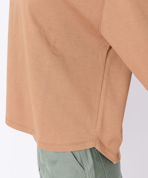 SHIPS(シップス)の「キーネックロングスリーブプルオーバー◇(Tシャツ/カットソー・レディース・ネイビー/ライトブルー/キャメル・ONE SIZE)」の10枚目の写真