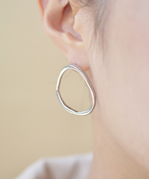 Fun & Daily | F&D : カーブサークルピアス(ピアス（両耳用）)