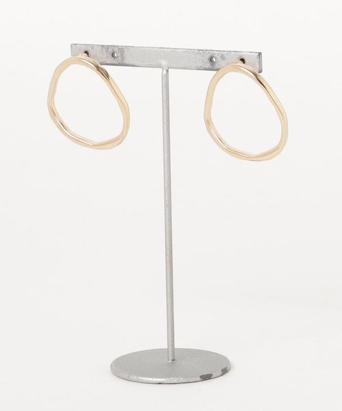 Fun & Daily（ファンアンドデイリー）の「F&D : カーブサークルピアス（ピアス（両耳用）・レディース・シルバー/ゴールド・FREE）」の5枚目の写真