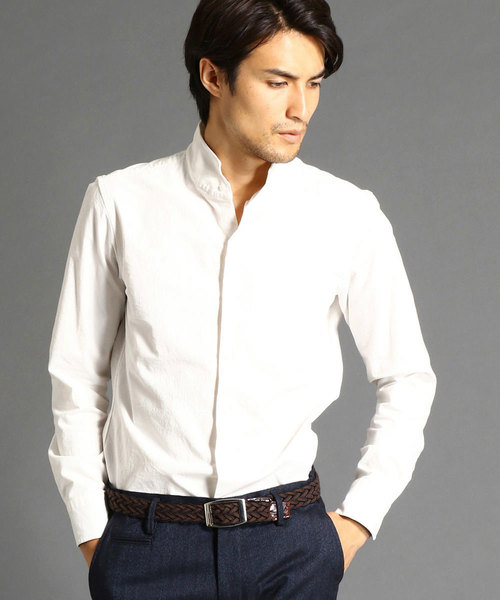 セール コーデュロイスタンドカラーシャツ シャツ ブラウス Monsieur Nicole ムッシュニコル のファッション通販 Zozotown