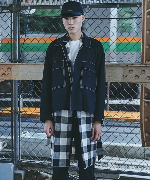 CHORD NUMBER EIGHT（コードナンバーエイト）の「BLOCK CHECK GOWN SHIRT（シャツ/ブラウス・メンズ・ホワイト/レッド/ブルー・SMALL/MEDIUM/LARGE/X-SMALL）」の9枚目の写真