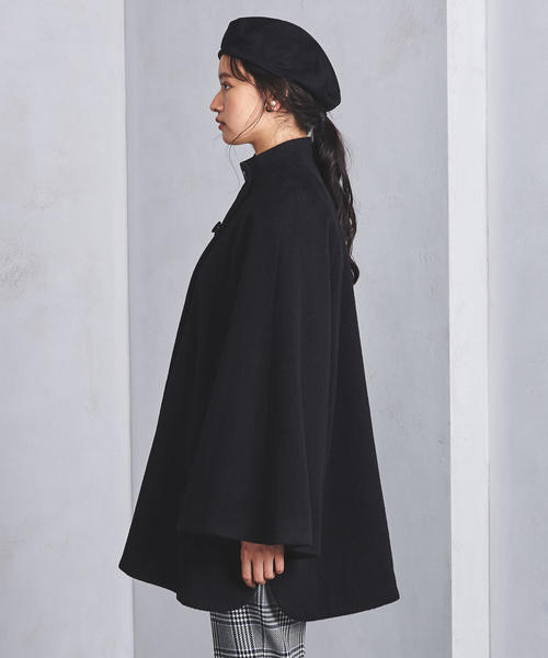 UNITED ARROWS 黒 ポンチョ・ケープコート UNITED ARROWS 黒 ポンチョ・ケープコート