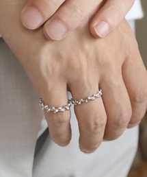 【YArKA/ヤーカ】[kasane series] pile up stads ring<kacha>/[カサネシリーズ]積み上げスタッズリング