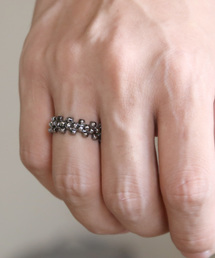 【YArKA/ヤーカ】[kasane series] pile up stads ring<kacha>/[カサネシリーズ]積み上げスタッズリング