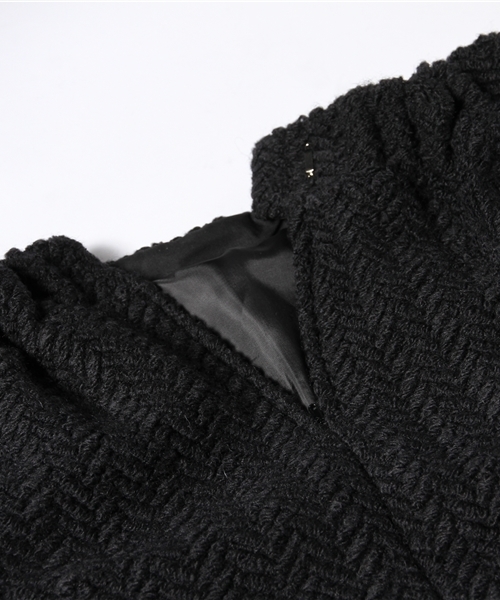 CIAOPANIC（チャオパニック）の「【Ciaopanic】ヘリンボンコクーンスカート（スカート・レディース・ブラック/ネイビー/ベージュ・FREE）」の10枚目の写真