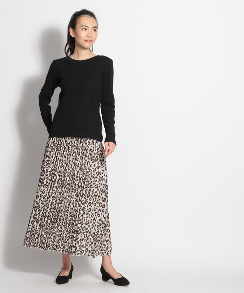 niko and...（ニコアンド）の「[DAILY SERIES]リブ2WAYヘンリーネックプルオーバー（ニット/セーター・レディース・ブラック/オフホワイト/カーキ/ピンク・MEDIUM/LARGE）」の6枚目の写真