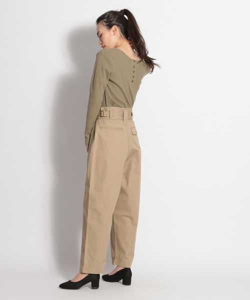 niko and...（ニコアンド）の「[DAILY SERIES]リブ2WAYヘンリーネックプルオーバー（ニット/セーター・レディース・ブラック/オフホワイト/カーキ/ピンク・MEDIUM/LARGE）」の8枚目の写真