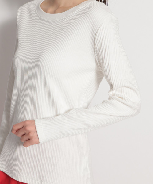 niko and...（ニコアンド）の「[DAILY SERIES]リブ2WAYヘンリーネックプルオーバー（ニット/セーター・レディース・ブラック/オフホワイト/カーキ/ピンク・MEDIUM/LARGE）」の14枚目の写真