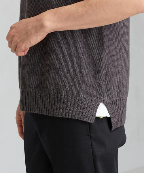 green label relaxing（グリーンレーベルリラクシング）の「CM カノコ クルーネック ベスト（ベスト・メンズ・ベージュ/ネイビー/ダークグレー/オレンジ系その他・L/M/S）」の21枚目の写真