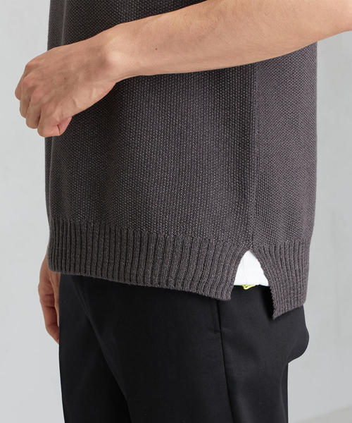 green label relaxing（グリーンレーベルリラクシング）の「CM カノコ クルーネック ベスト（ベスト・メンズ・ベージュ/ネイビー/ダークグレー/オレンジ系その他・L/M/S）」の19枚目の写真