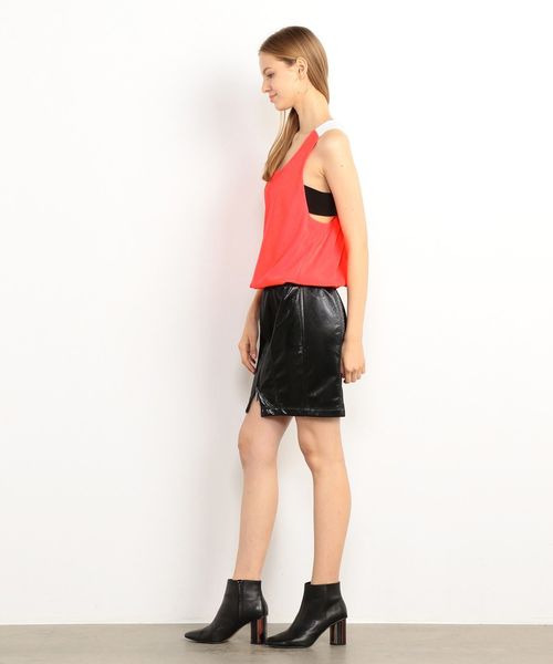 ARMANI EXCHANGE(アルマーニエクスチェンジ)の「【A|Xアルマーニ エクスチェンジ】ノースリーブ マルチカラーブラウス(Tシャツ/カットソー・レディース・ブラック/ピンク・SMALL/MEDIUM/X-SMALL)」の10枚目の写真