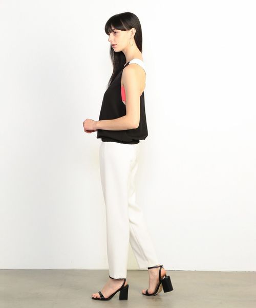 ARMANI EXCHANGE(アルマーニエクスチェンジ)の「【A|Xアルマーニ エクスチェンジ】ノースリーブ マルチカラーブラウス(Tシャツ/カットソー・レディース・ブラック/ピンク・SMALL/MEDIUM/X-SMALL)」の6枚目の写真