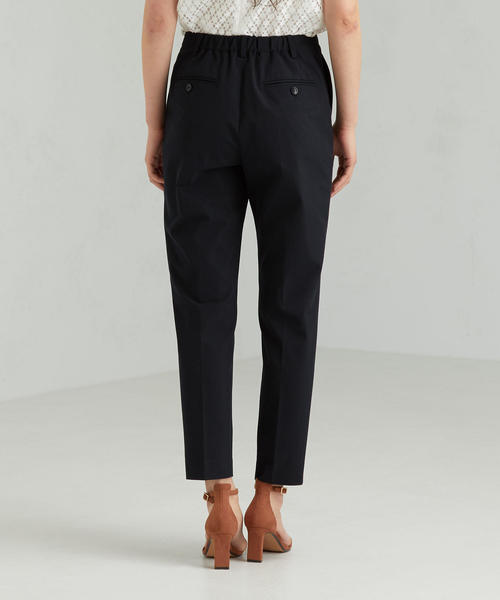 green label relaxing（グリーンレーベルリラクシング）の「[手洗い可能/ドビートリコット] ◆D テーパード パンツ（その他パンツ・レディース・ネイビー/ライトグレー・42/40/34/36/44/38/46）」の3枚目の写真