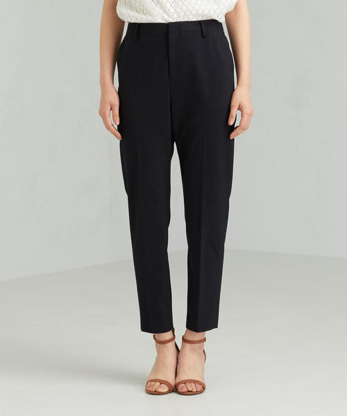 green label relaxing（グリーンレーベルリラクシング）の「[手洗い可能/ドビートリコット] ◆D テーパード パンツ（その他パンツ・レディース・ネイビー/ライトグレー・42/40/34/36/44/38/46）」の4枚目の写真