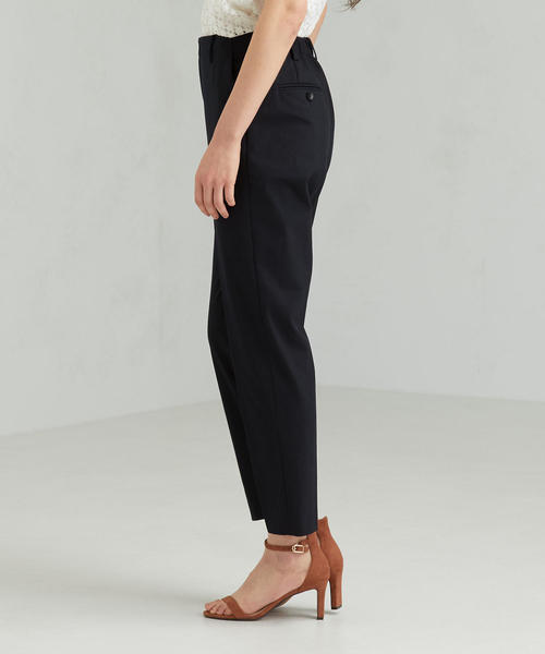 green label relaxing（グリーンレーベルリラクシング）の「[手洗い可能/ドビートリコット] ◆D テーパード パンツ（その他パンツ・レディース・ネイビー/ライトグレー・42/40/34/36/44/38/46）」の5枚目の写真