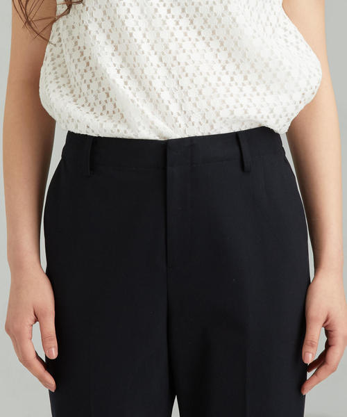 green label relaxing（グリーンレーベルリラクシング）の「[手洗い可能/ドビートリコット] ◆D テーパード パンツ（その他パンツ・レディース・ネイビー/ライトグレー・42/40/34/36/44/38/46）」の7枚目の写真