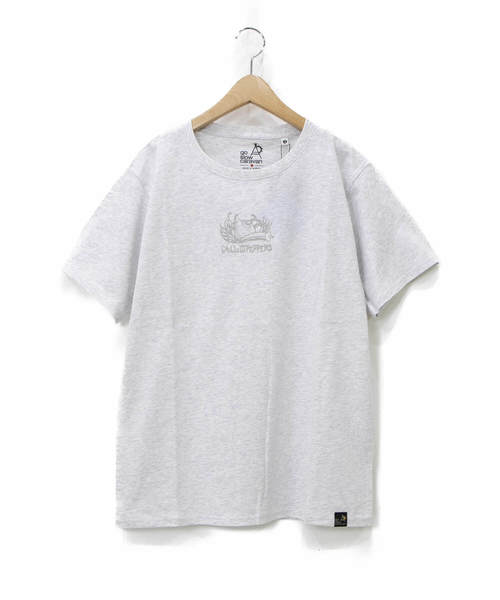 go slow caravan(ゴースローキャラバン)の「汗染み防止 杢天竺詩集SS TEE CHILLI W(Tシャツ/カットソー・レディース・オートミール・FREE)」の1枚目の写真