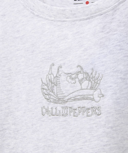 go slow caravan(ゴースローキャラバン)の「汗染み防止 杢天竺詩集SS TEE CHILLI W(Tシャツ/カットソー・レディース・オートミール・FREE)」の5枚目の写真