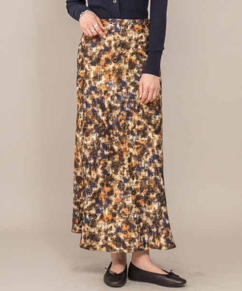 Audrey and John Wad�i�I�[�h���[�A���h�W�������b�h�j�́u�yAudrey and John Wad�z�`�F�b�N×���ԕ��v�����g�Z�~�t���A�����O�X�J�[�g�i�X�J�[�g�j�v�b�I�����W