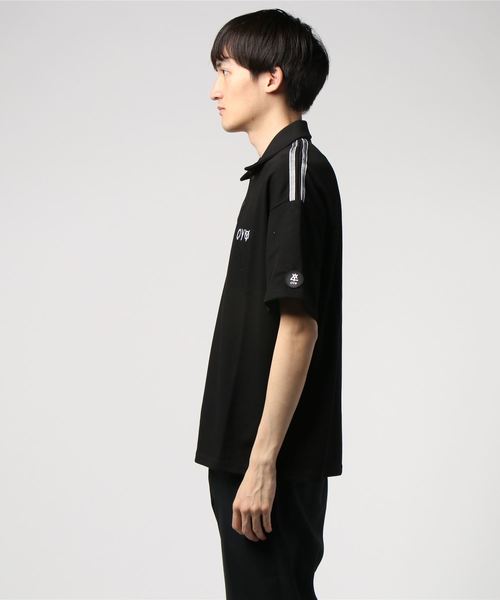 OY（オーワイ）の「テープカラー半袖Tシャツ/カットソー（Tシャツ/カットソー・メンズ・ホワイト/ブラック・FREE）」の19枚目の写真