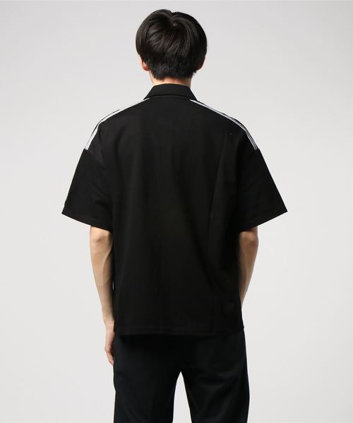 OY（オーワイ）の「テープカラー半袖Tシャツ/カットソー（Tシャツ/カットソー・メンズ・ホワイト/ブラック・FREE）」の3枚目の写真