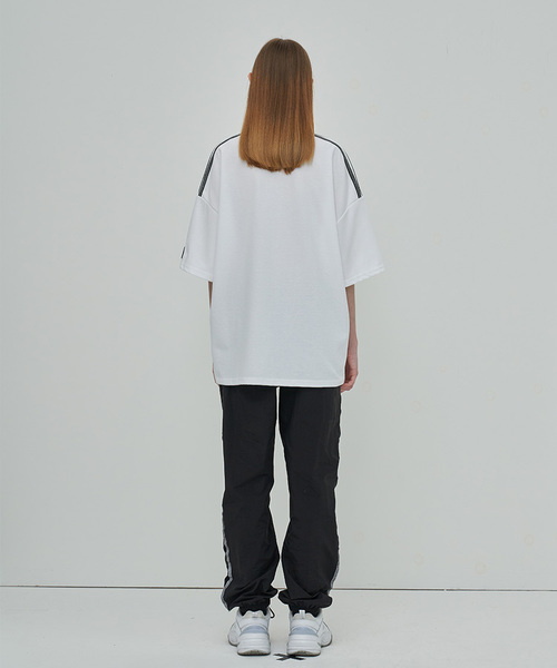 OY（オーワイ）の「テープカラー半袖Tシャツ/カットソー（Tシャツ/カットソー・メンズ・ホワイト/ブラック・FREE）」の12枚目の写真