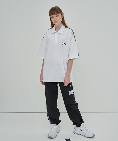 OY（オーワイ）の「テープカラー半袖Tシャツ/カットソー（Tシャツ/カットソー・メンズ・ホワイト/ブラック・FREE）」の8枚目の写真
