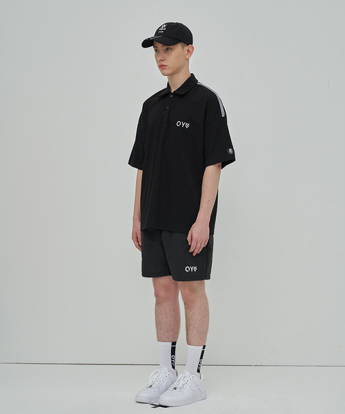 OY（オーワイ）の「テープカラー半袖Tシャツ/カットソー（Tシャツ/カットソー・メンズ・ホワイト/ブラック・FREE）」の4枚目の写真